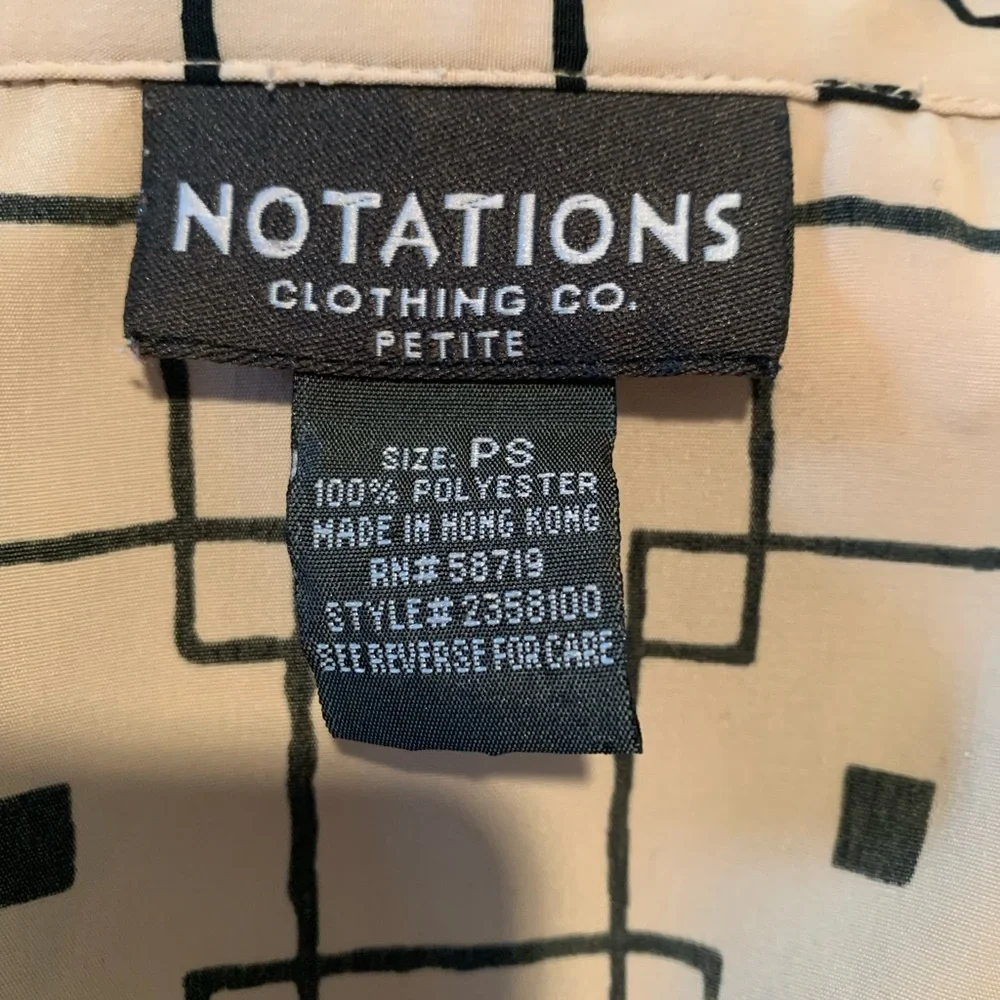 Notations button down blouse Size:PS - Picture 2 of 5